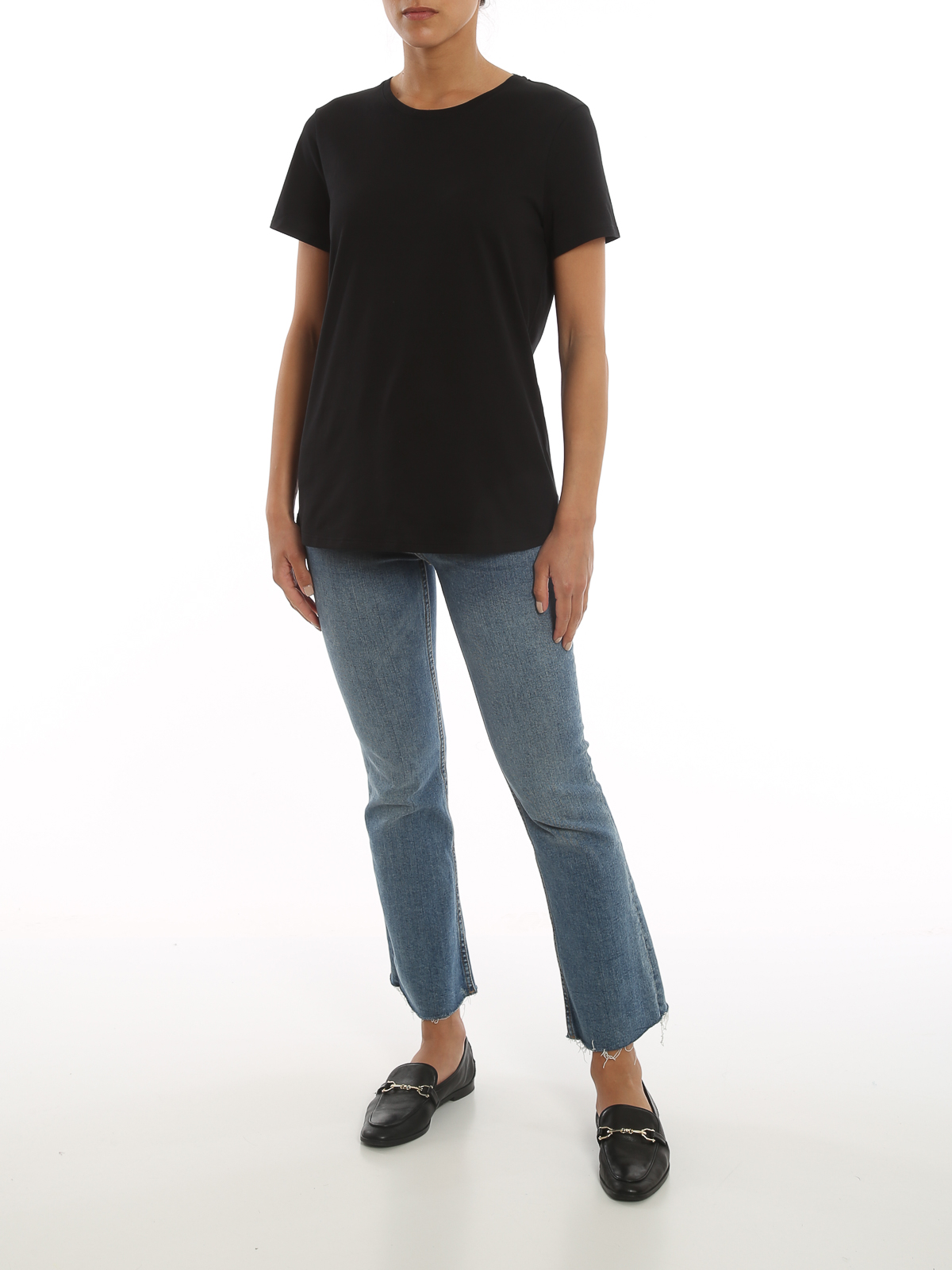 Shop Purotatto Cotton Jersey T-shirt In Black