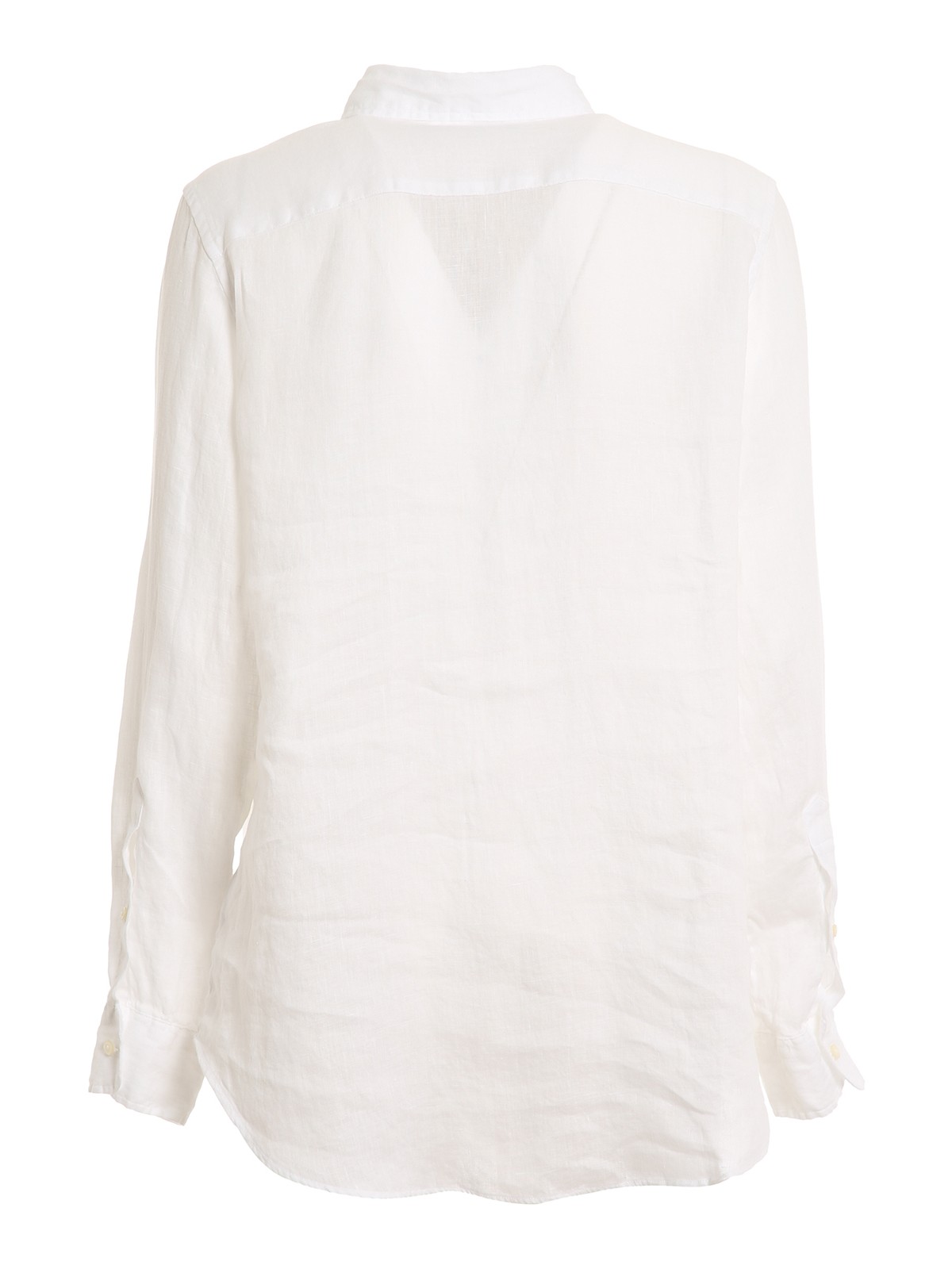 Shop Lauren Ralph Lauren Linen Shirt In White