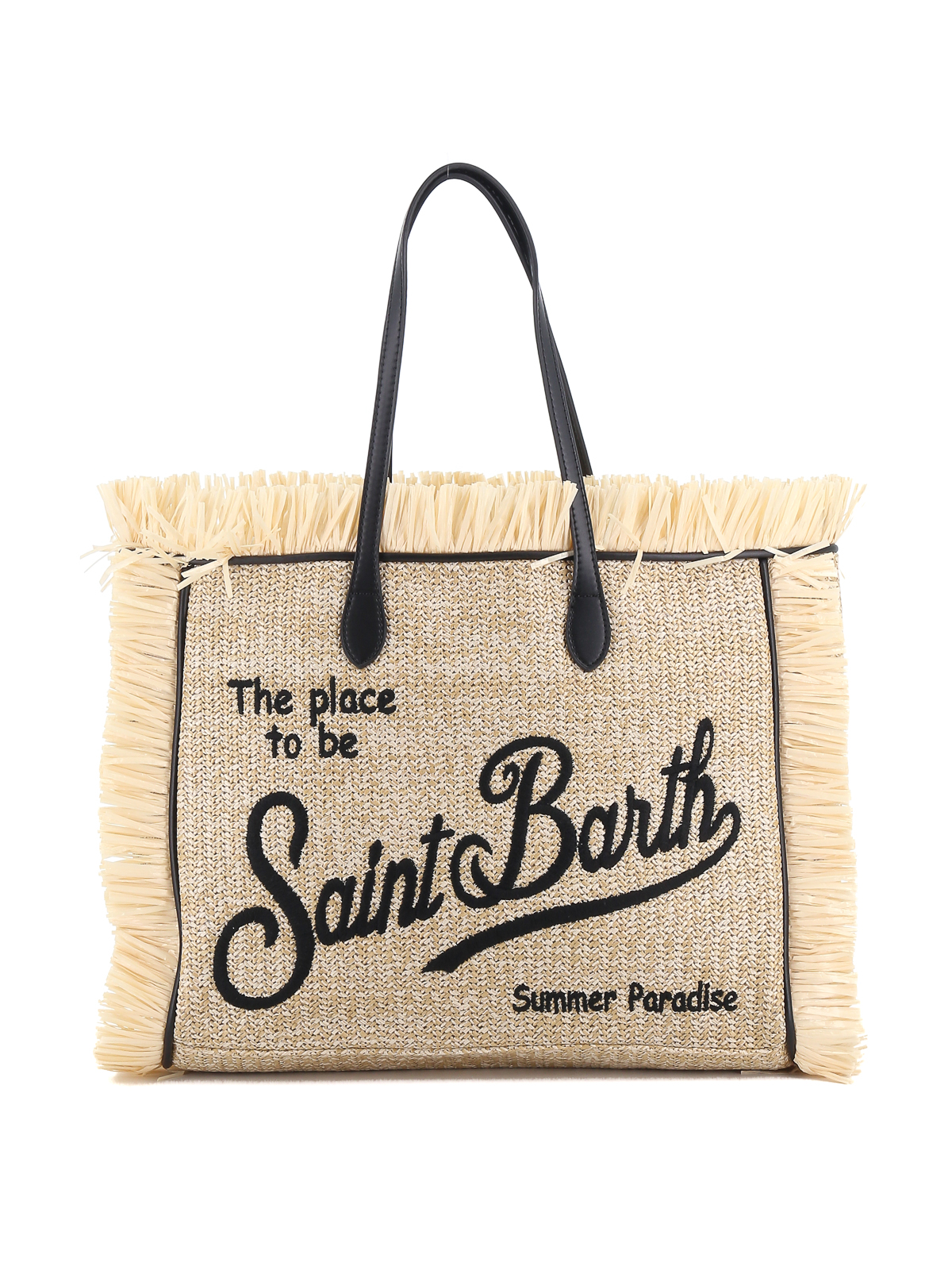 Mc2 Saint Barth Vanity Beach Bag In Brown