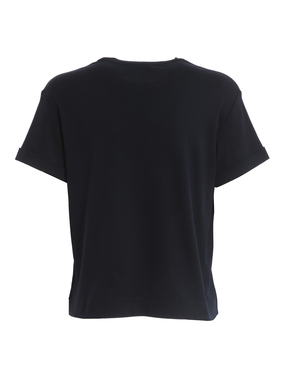 Shop Paolo Fiorillo T-shirt With Turned-up Sleeves In Blue