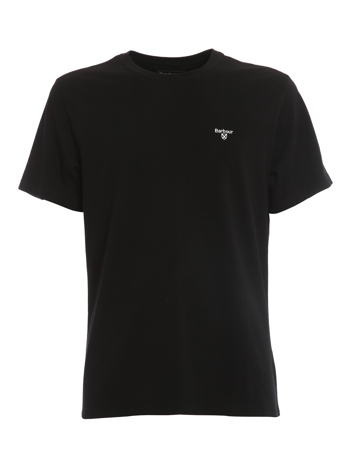 Barbour Logo Embroidered T-shirt In Black