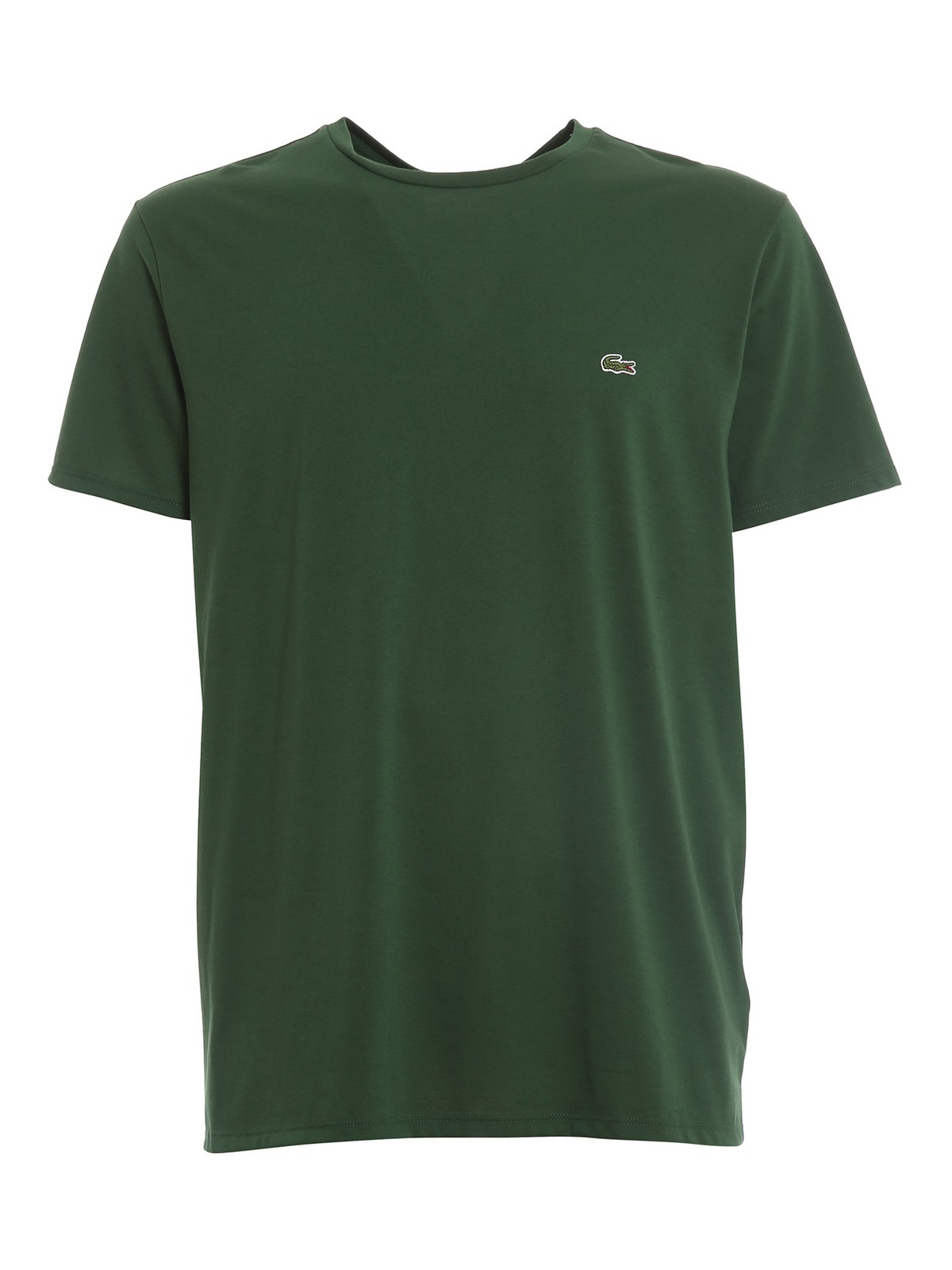 Lacoste Branded T-shirt In Dark Green