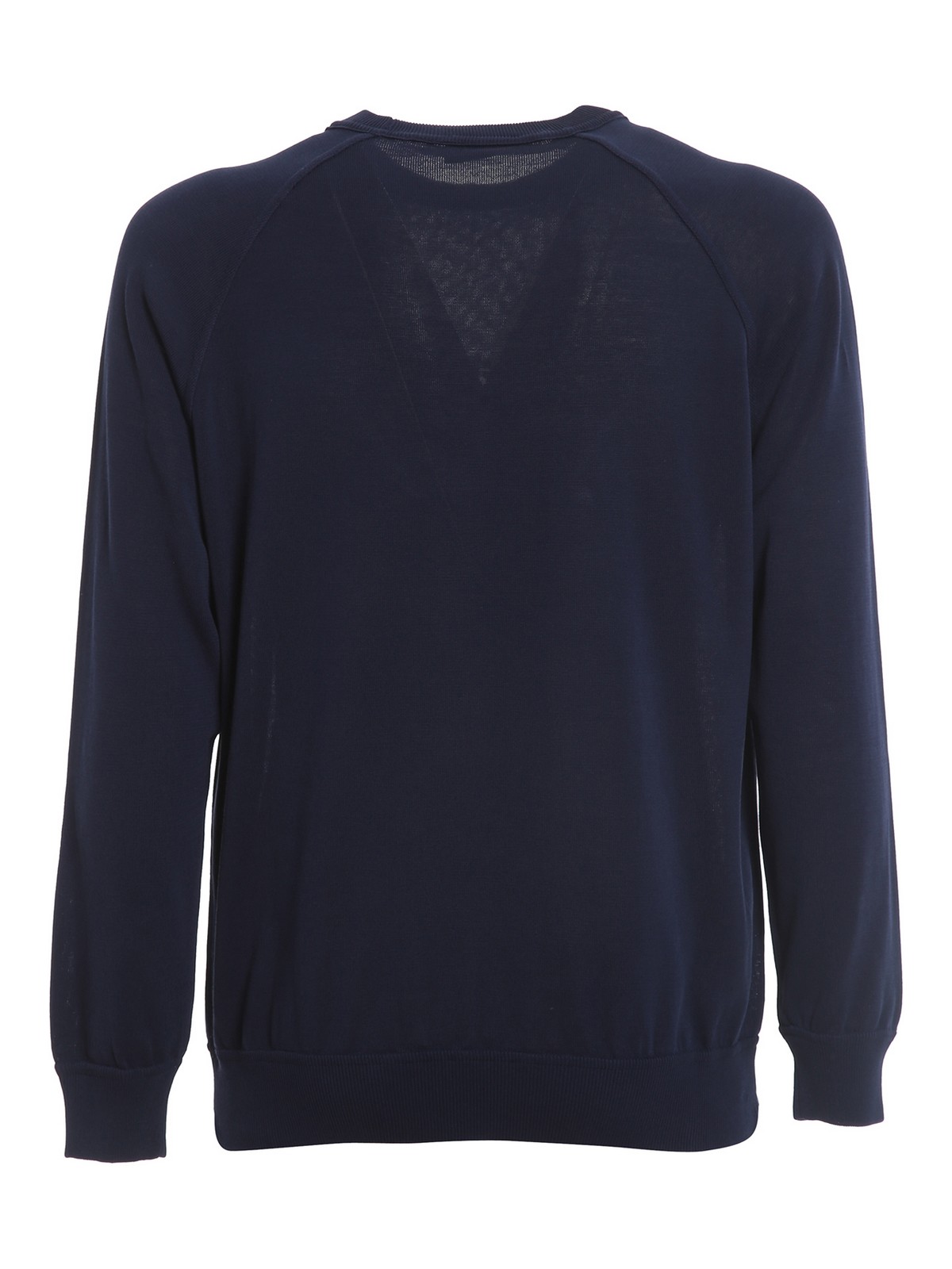 Shop Paolo Fiorillo Crew Neck Pull In Blue