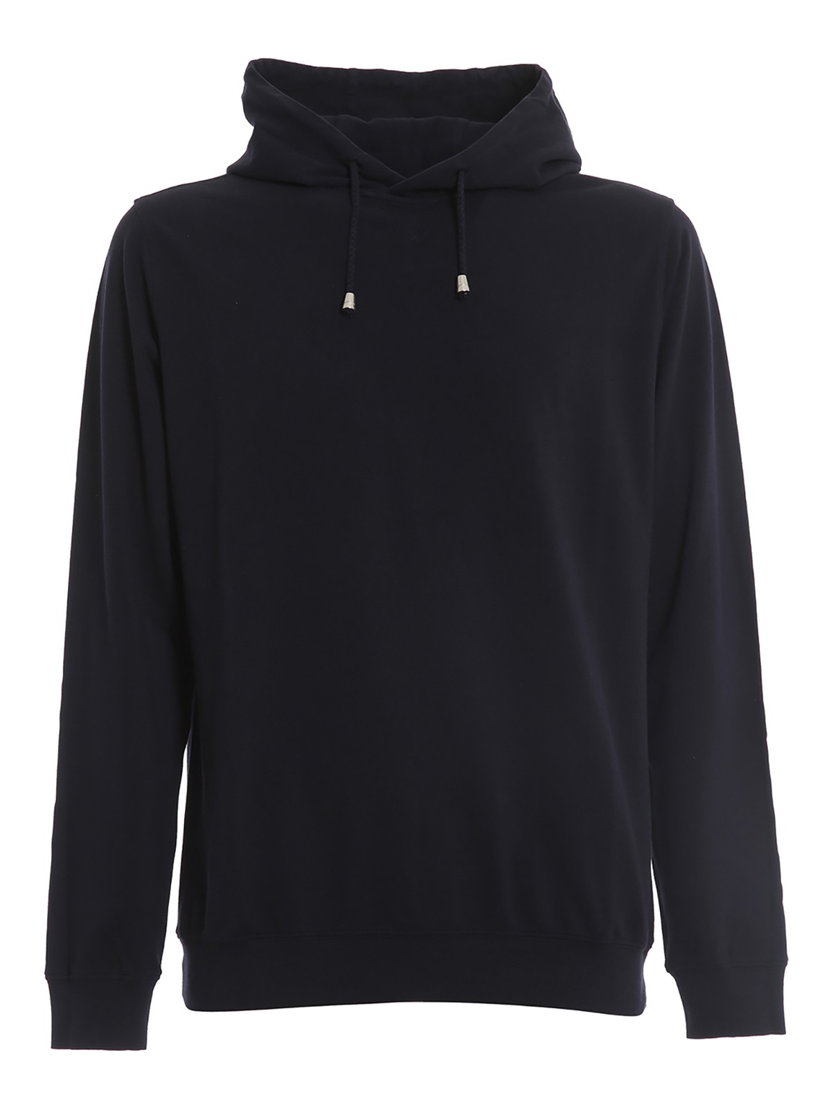 Paolo Fiorillo Cotton Piquet Hoodie In Blue