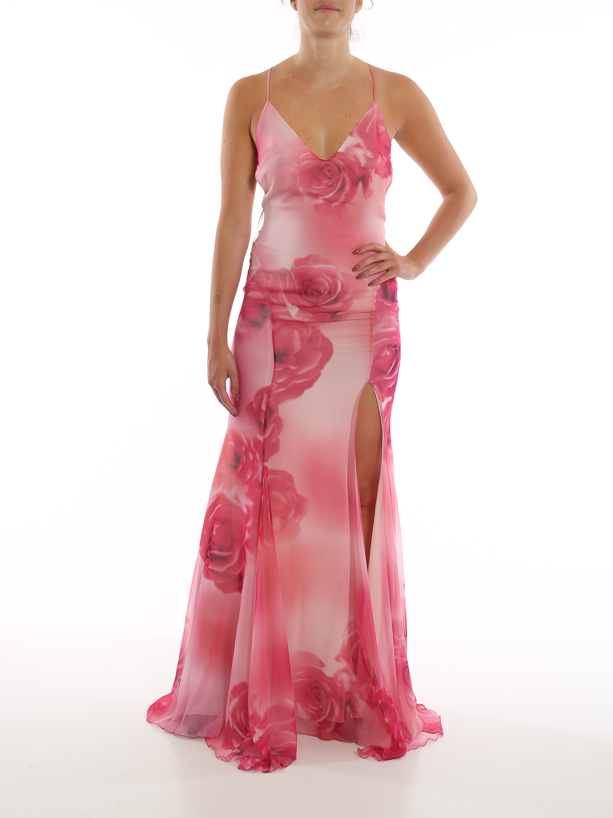 ワンピース BLUMARINE Light Pink Stretch Satin Dress Blumarine Pink Stretch Silk Mini Dress | italist