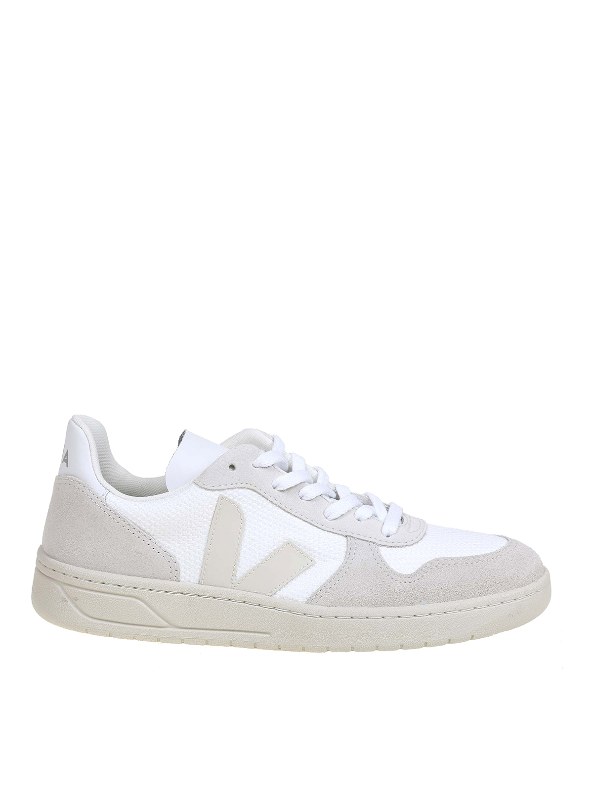 Shop Veja V-10 Alveomesh Sneakers In White