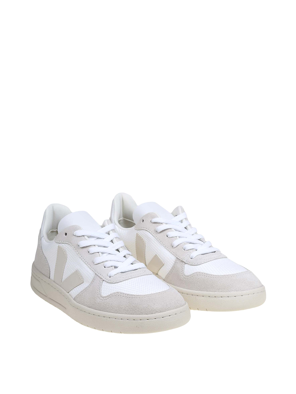 Shop Veja V-10 Alveomesh Sneakers In White