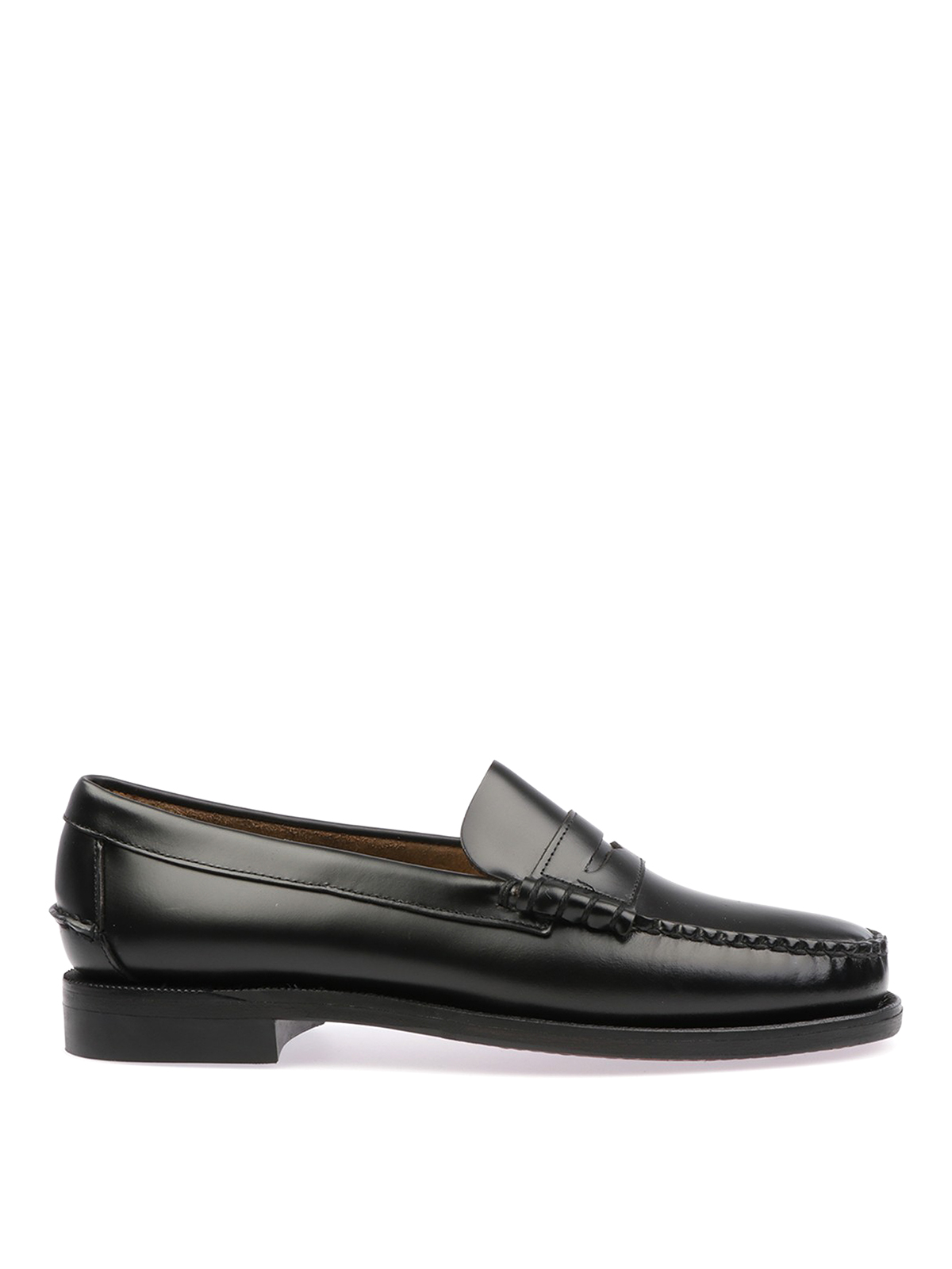 Shop Sebago Classic Penny Loafers In Black
