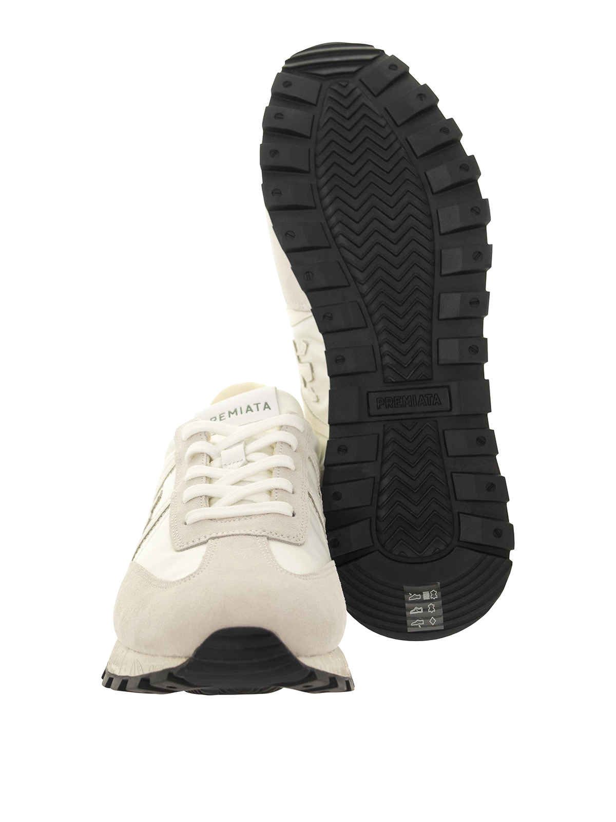 Shop Premiata Johnlow 5804 Sneakers In White