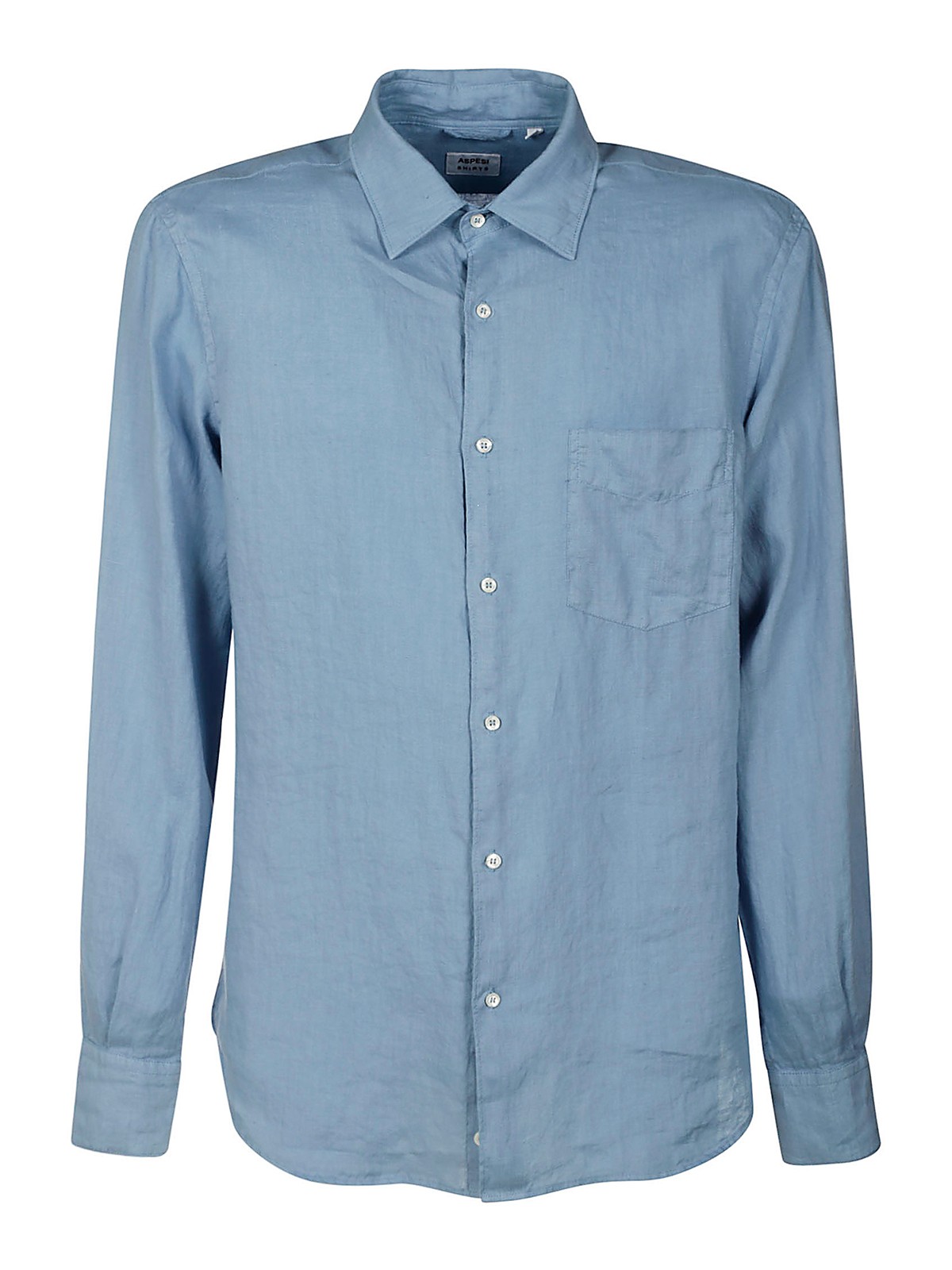 Shop Aspesi Camisa - Azul Claro In Light Blue