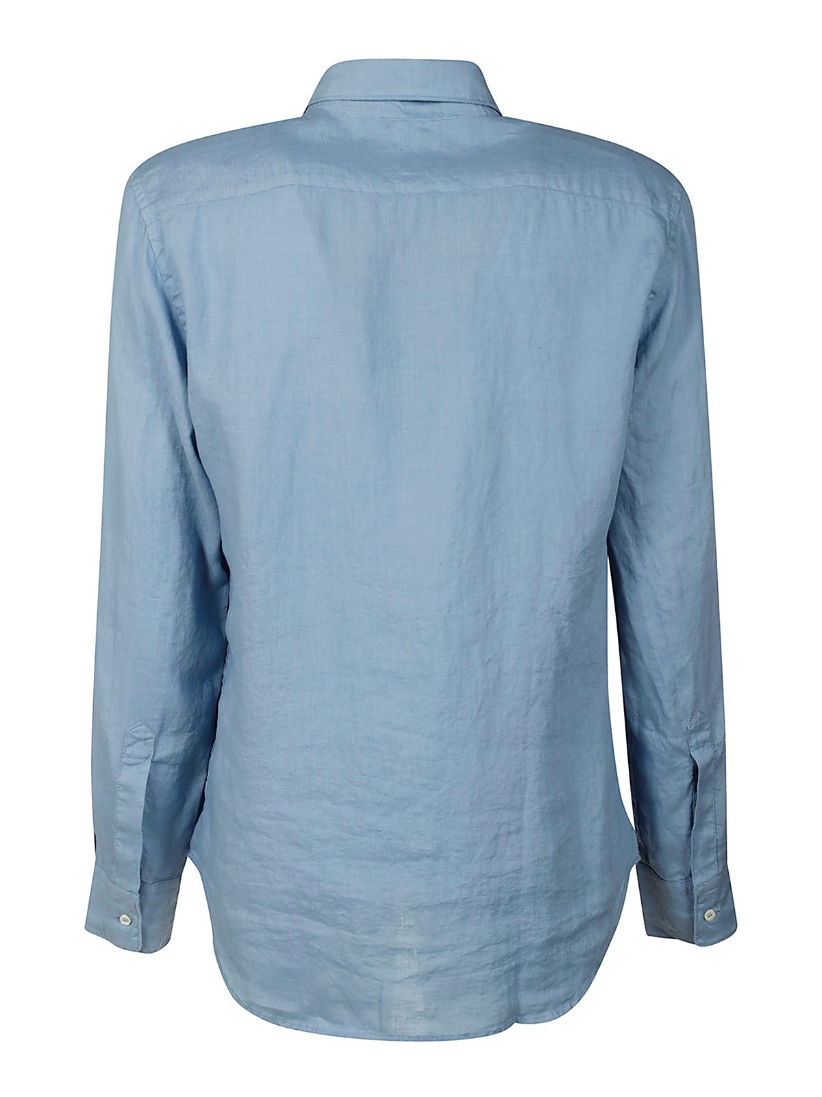 Shop Aspesi Camisa - Azul Claro In Light Blue