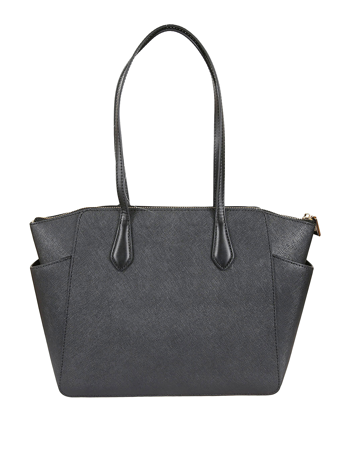 Shop Michael Kors Marilyn Saffiano Leather Tote Bag In Negro
