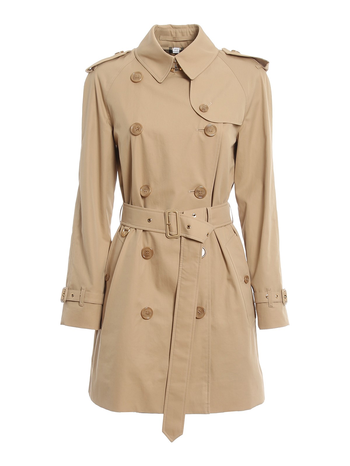 BURBERRY LONDON◆Waterloo Trench Coat/ウォータールーベルテッドトレンチコート/4/ウール/BEG/8064491 Waterloo trench coat