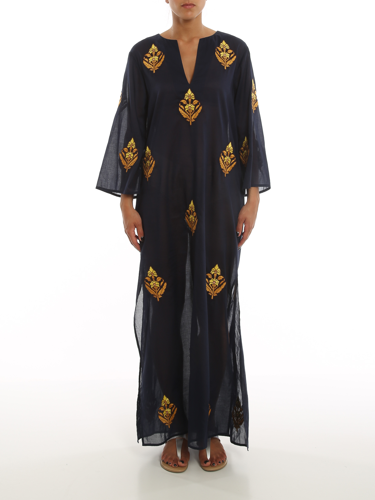 Maxi dresses Tory Burch - Embroidered caftan - 85290405