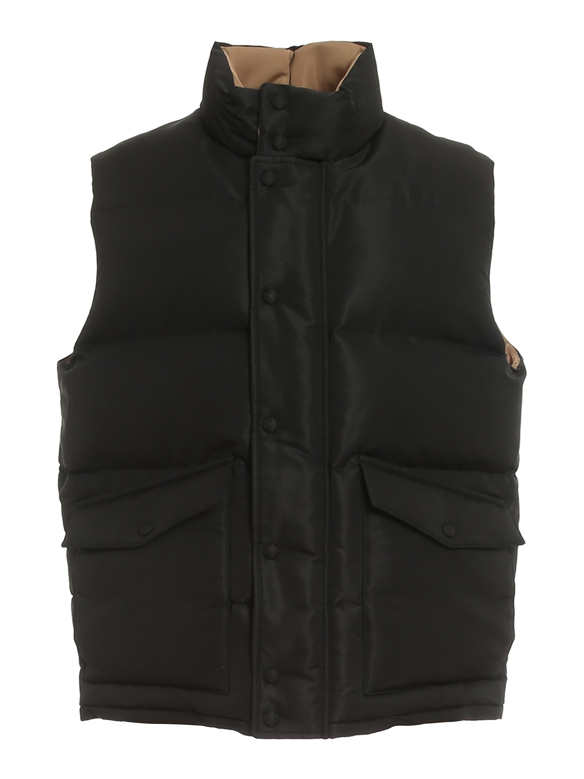 Shop Alexander Mcqueen Quilted Puffer Vest In Negro