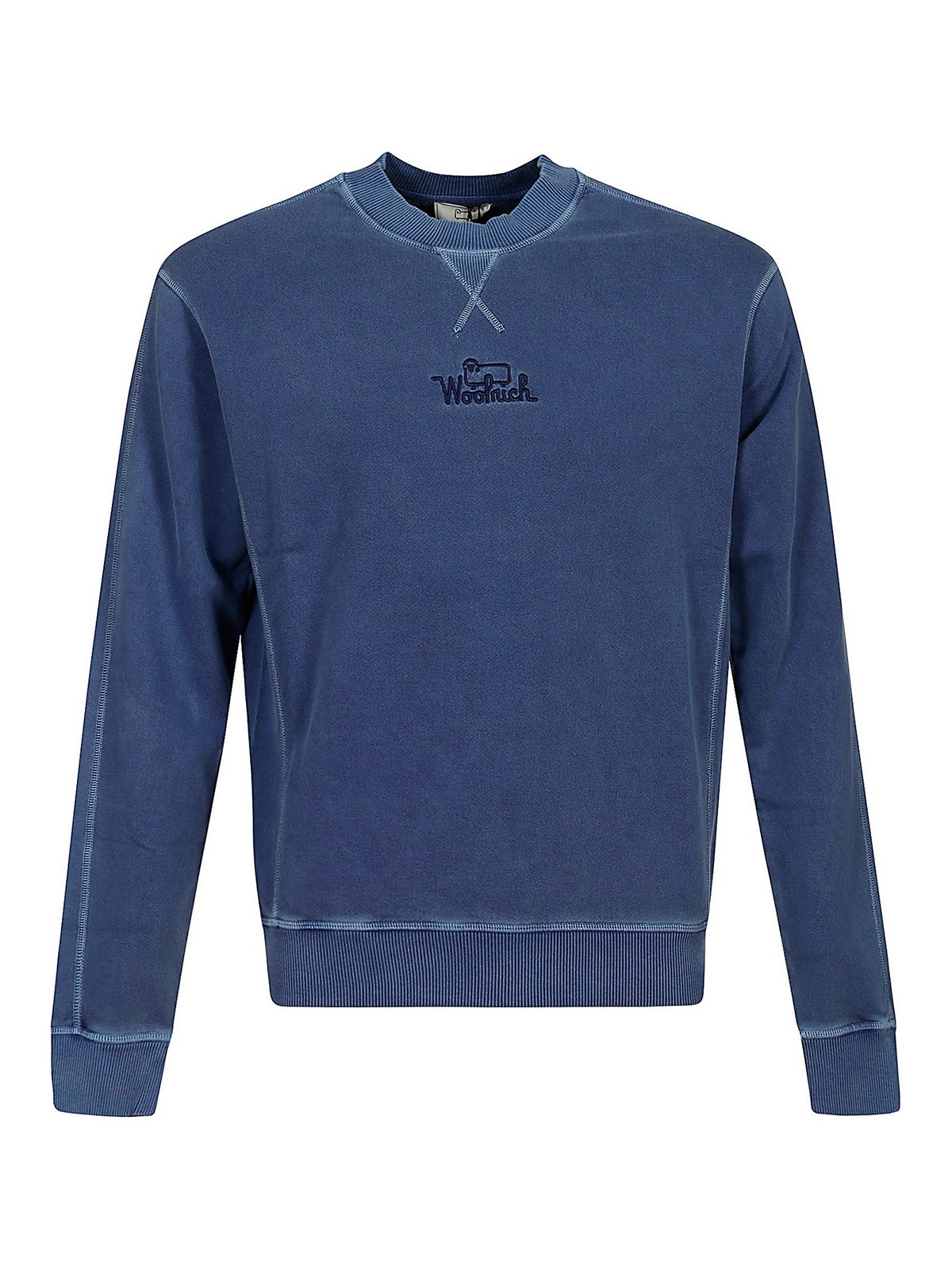 Woolrich Branded Sweatshirt In Blue
