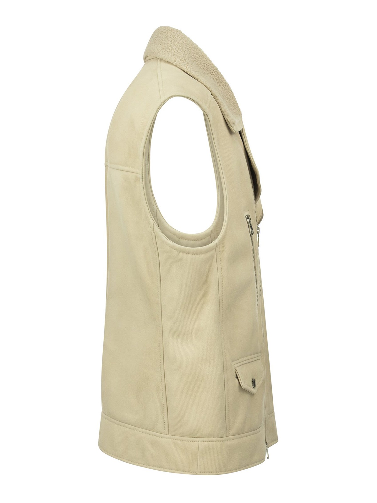 Brunello Cucinelli Leather sleeveless jacket - Men