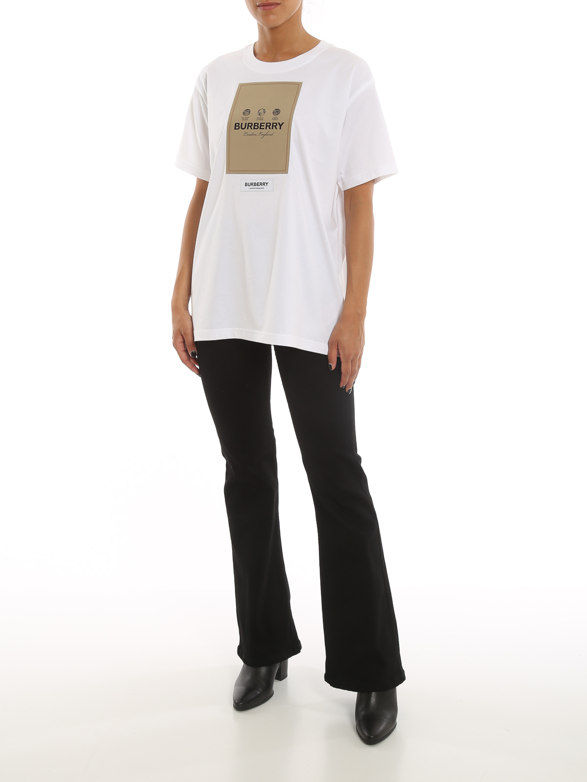 Burberry Carrick T-shirt - White - Women | 8056543 | thebs.com