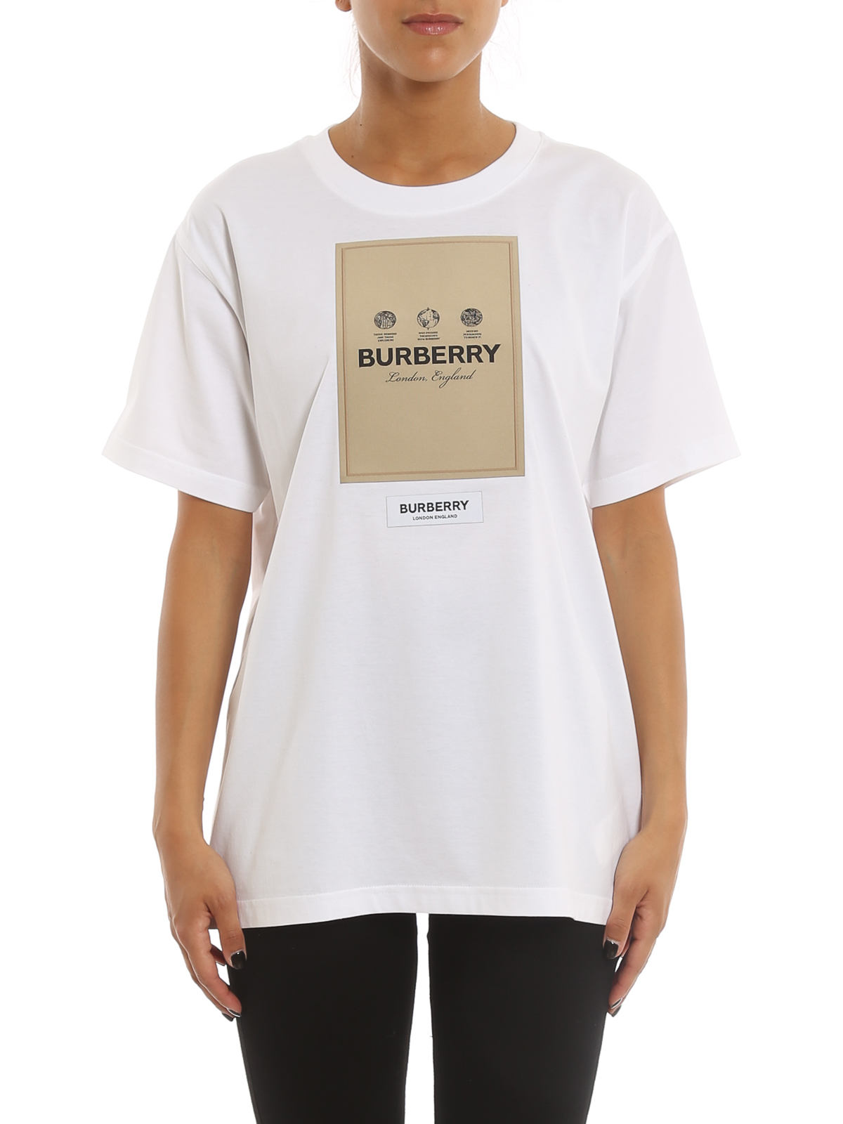 【関税＆送料込み】Burberry Carrick T-Shirt Clothing Burberry Carrick Horseferry Print Oversized T-shirt | Neiman