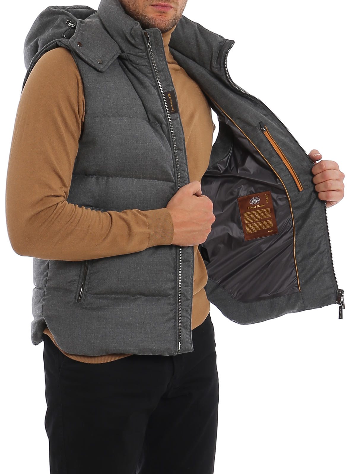 Padded jackets Moorer - Fire puffer vest - MOUGI100180LU0384
