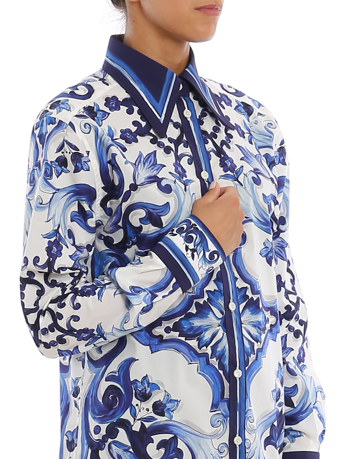 Dolce & Gabbana Majolica printed shirt - White