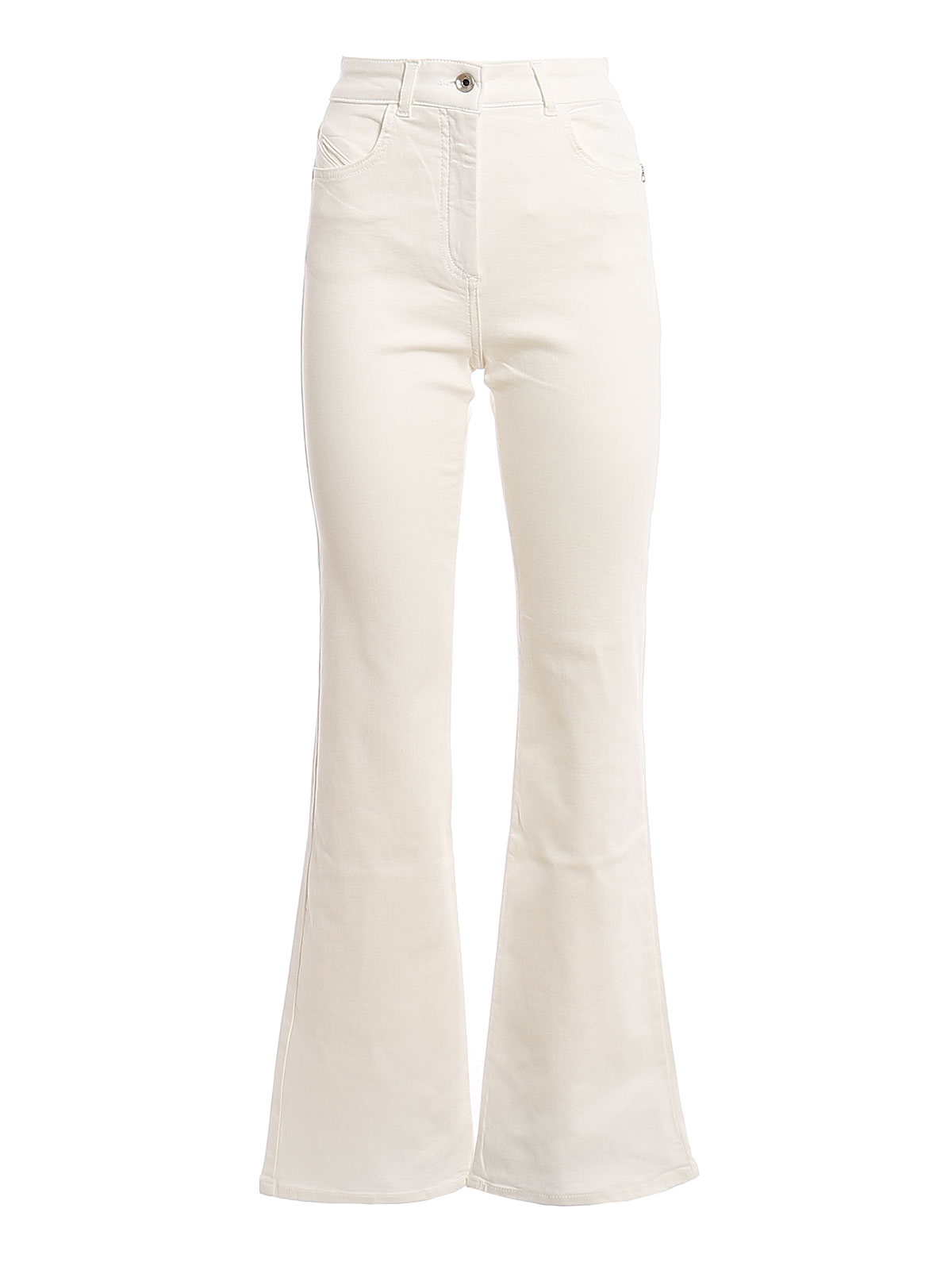 Shop Patrizia Pepe Super Stretch Denim Jeans In White