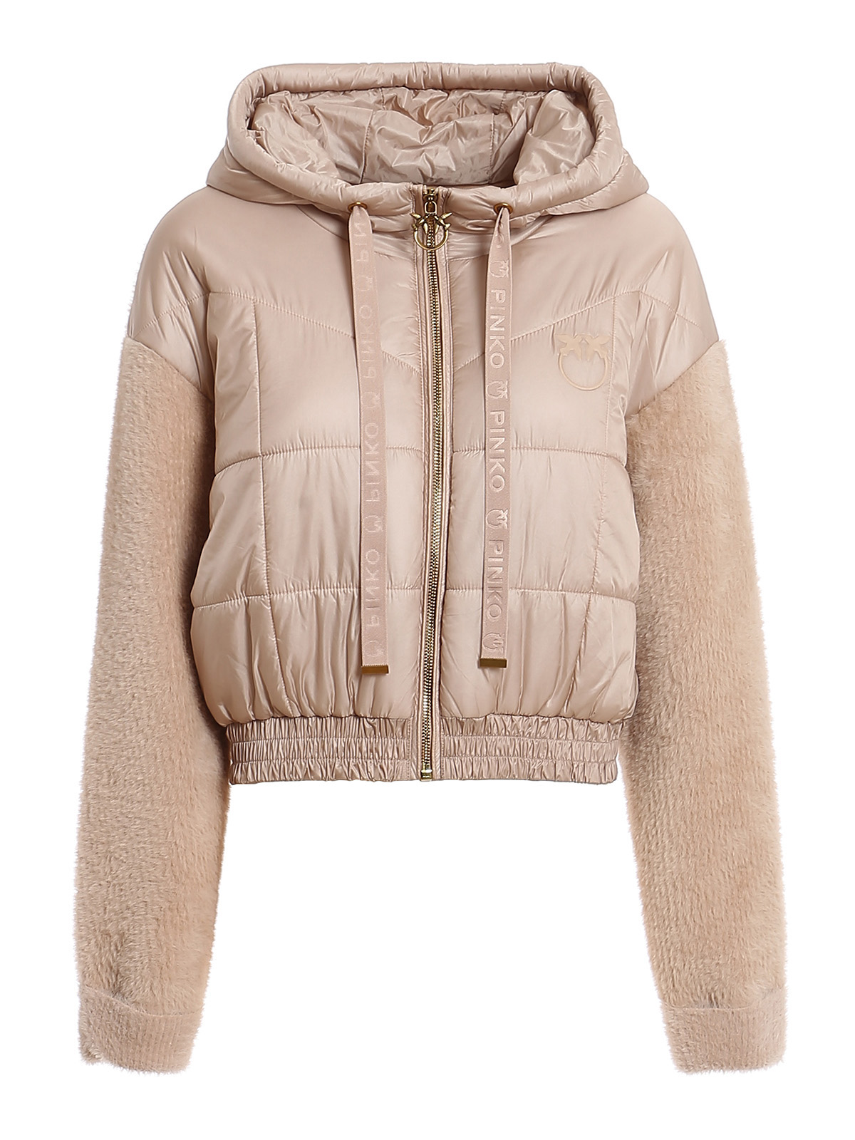 Pinko Grappa puffer jacket - Nude & Neutrals | 1G181KA029N34