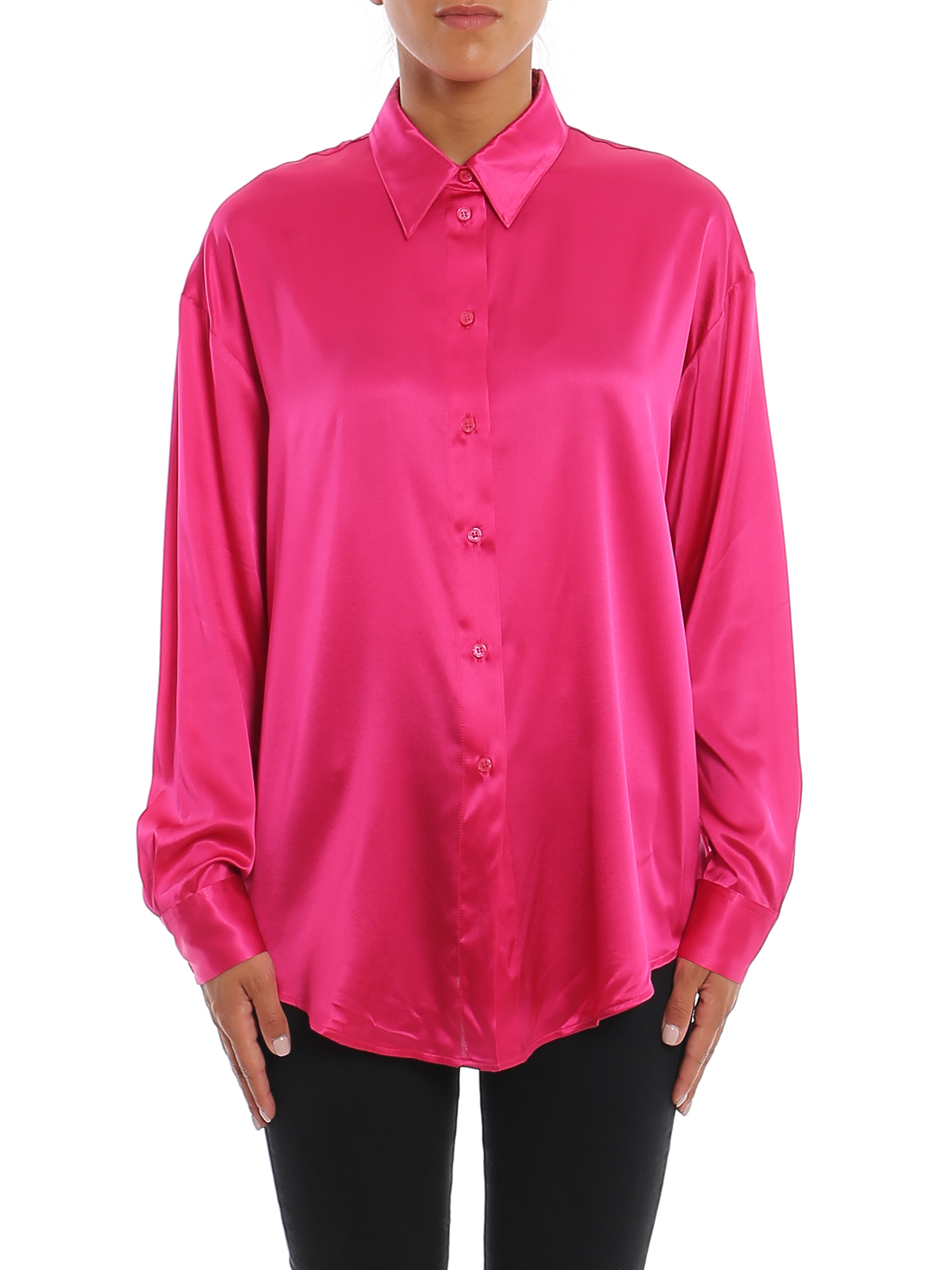 Shop Pinko Camisa - Corisha In Fuchsia