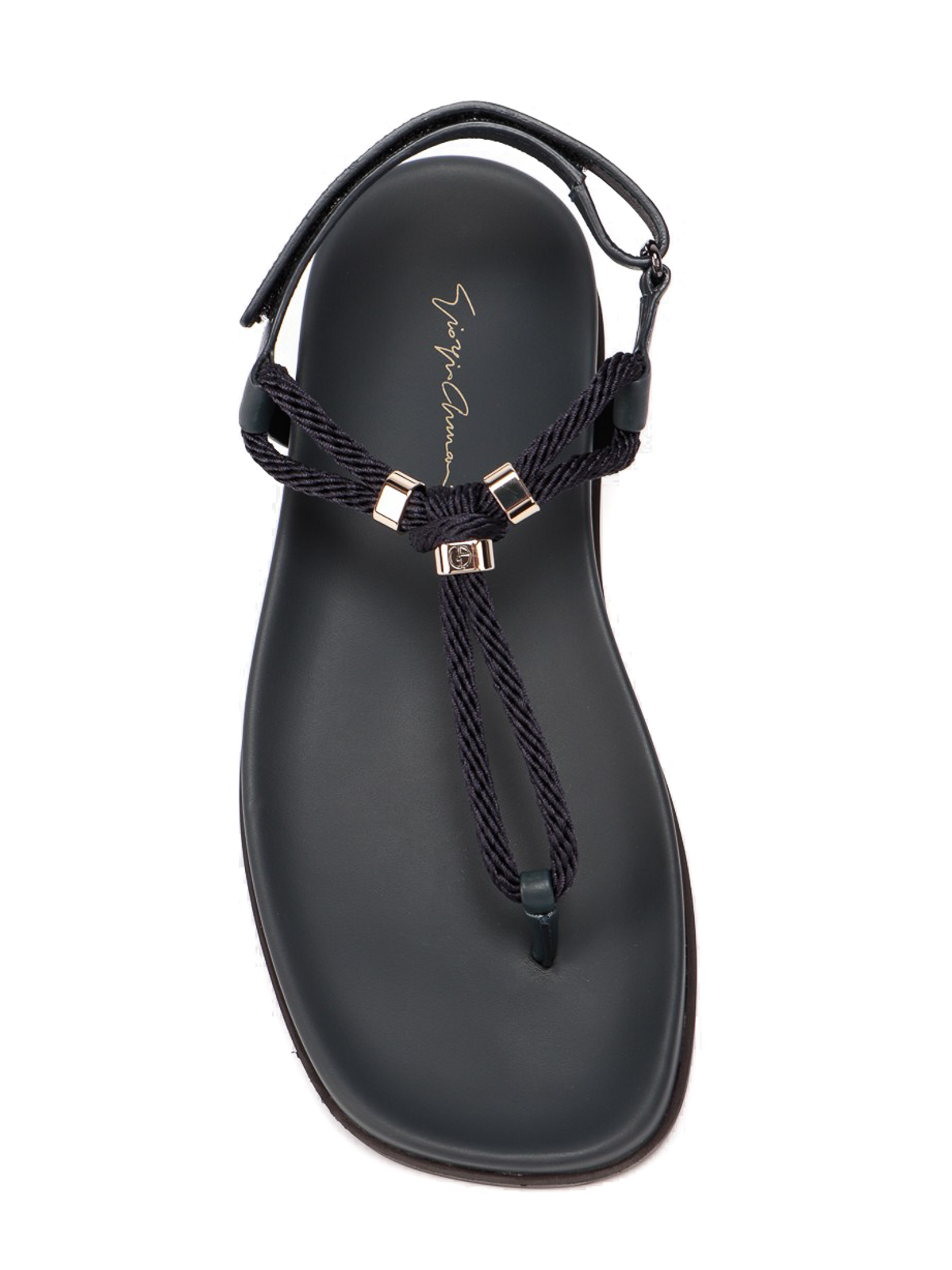 GIORGIO ARMANI サテンサンダル タッセル付き Giorgio Armani サンダル - ダークブルー|X1Q058XN267N151
