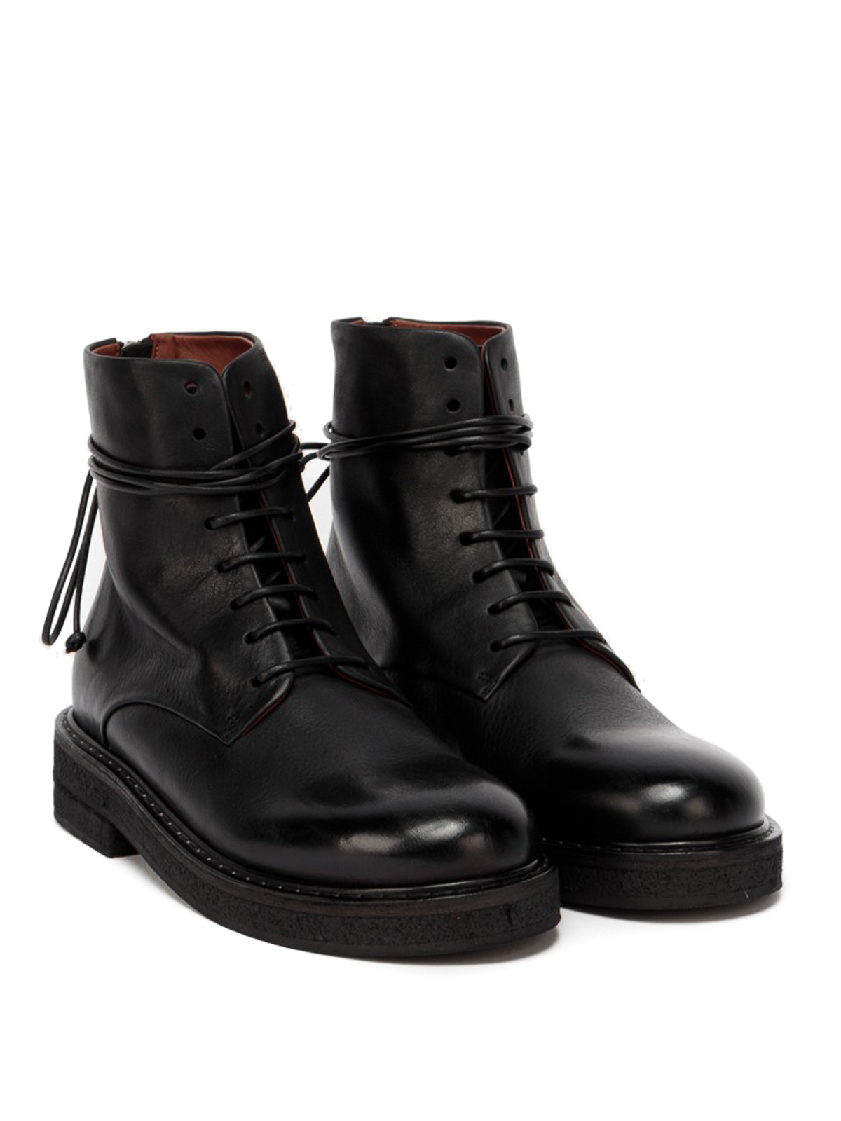 Shop Marsèll Parrucca Combat Boots In Negro