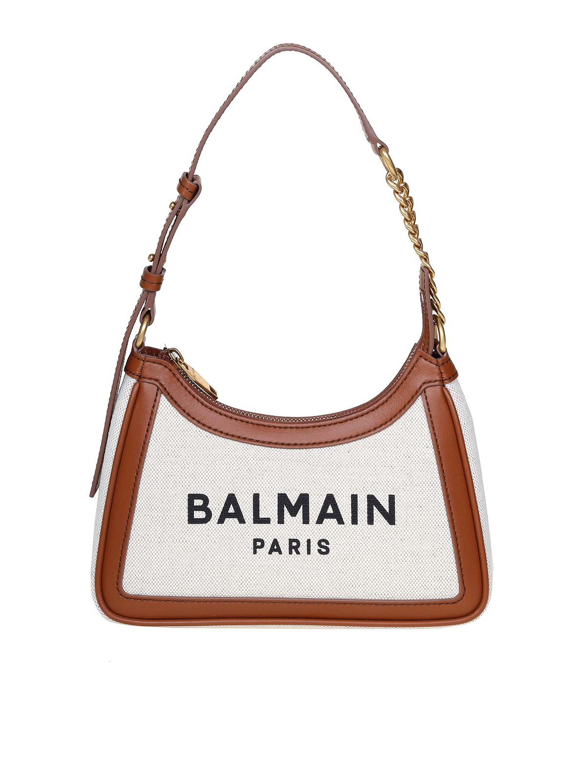 Borse A Spalla Balmain - Borsa B-army 26 In Tela E Pelle - YN1BT743TCFNGEM