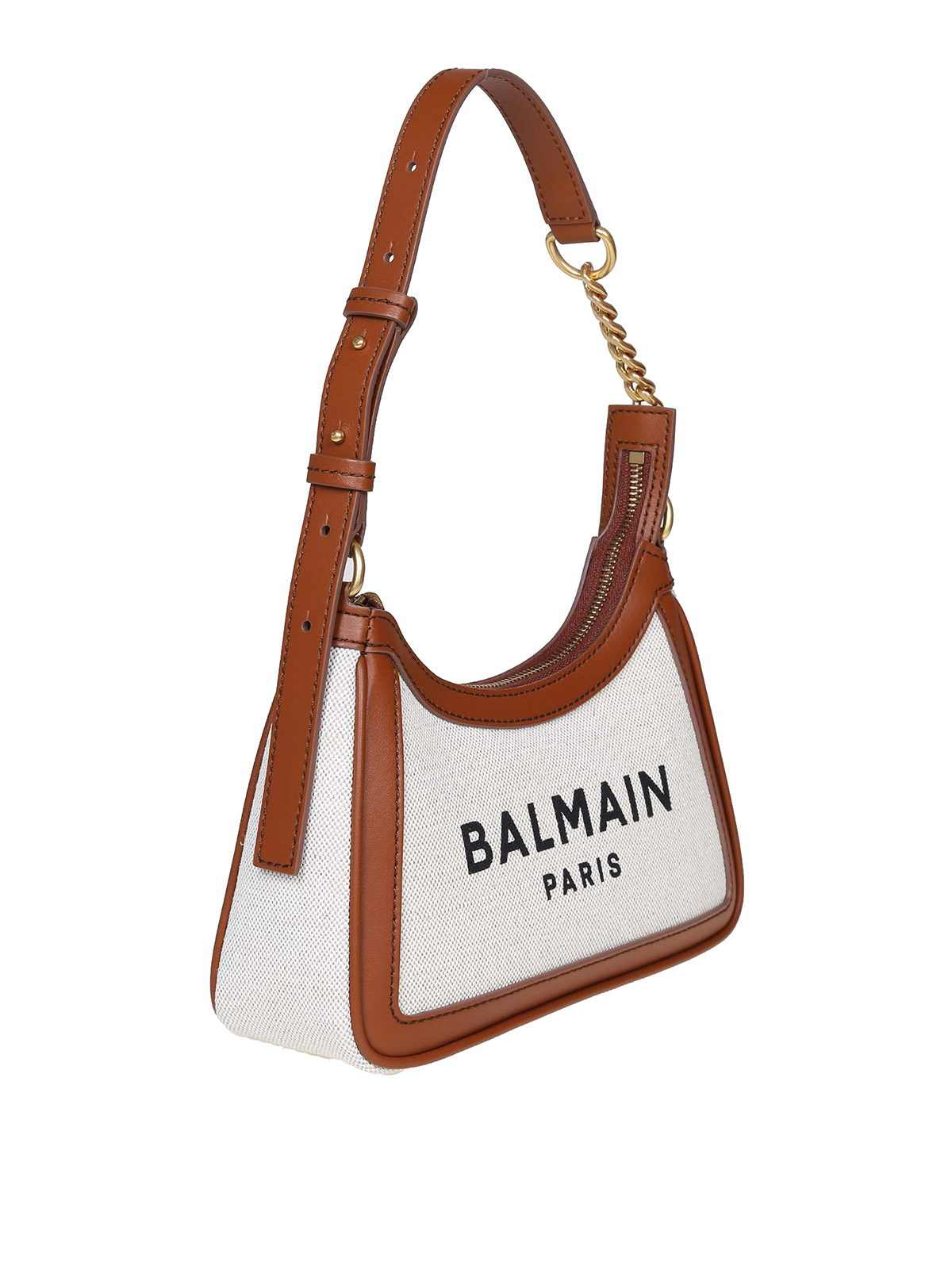 Balmain B-army 26 bag in canvas and leather | YN1BT743TCFNGEM