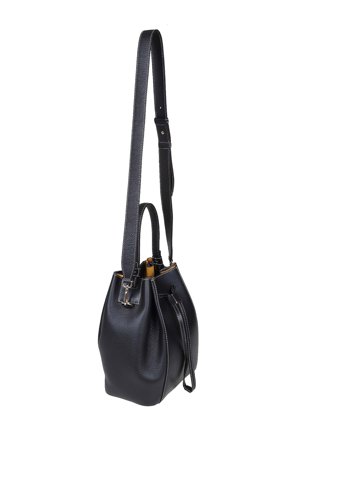 Furla Miastella Leather Bucket Bag - Black