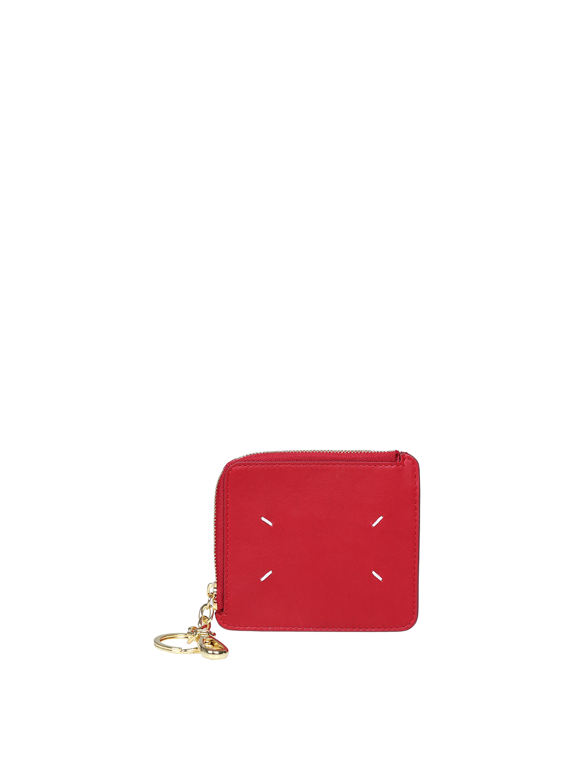 Shop Maison Margiela Wallet With Red Key Ring