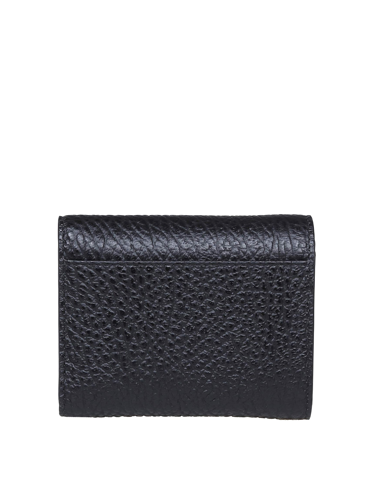 Wallets & purses Maison Margiela - Black leather wallet ...