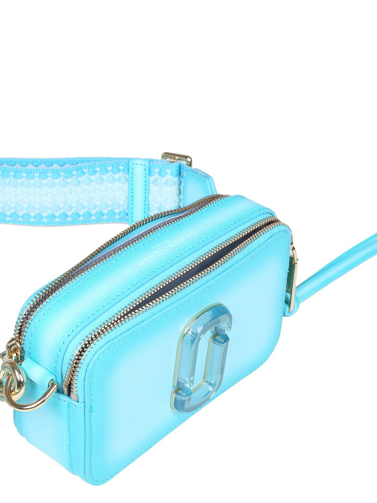 Cross body bags Marc Jacobs - Marc jacobs snapshot bag in turquoise leather  - H158L01SP22452