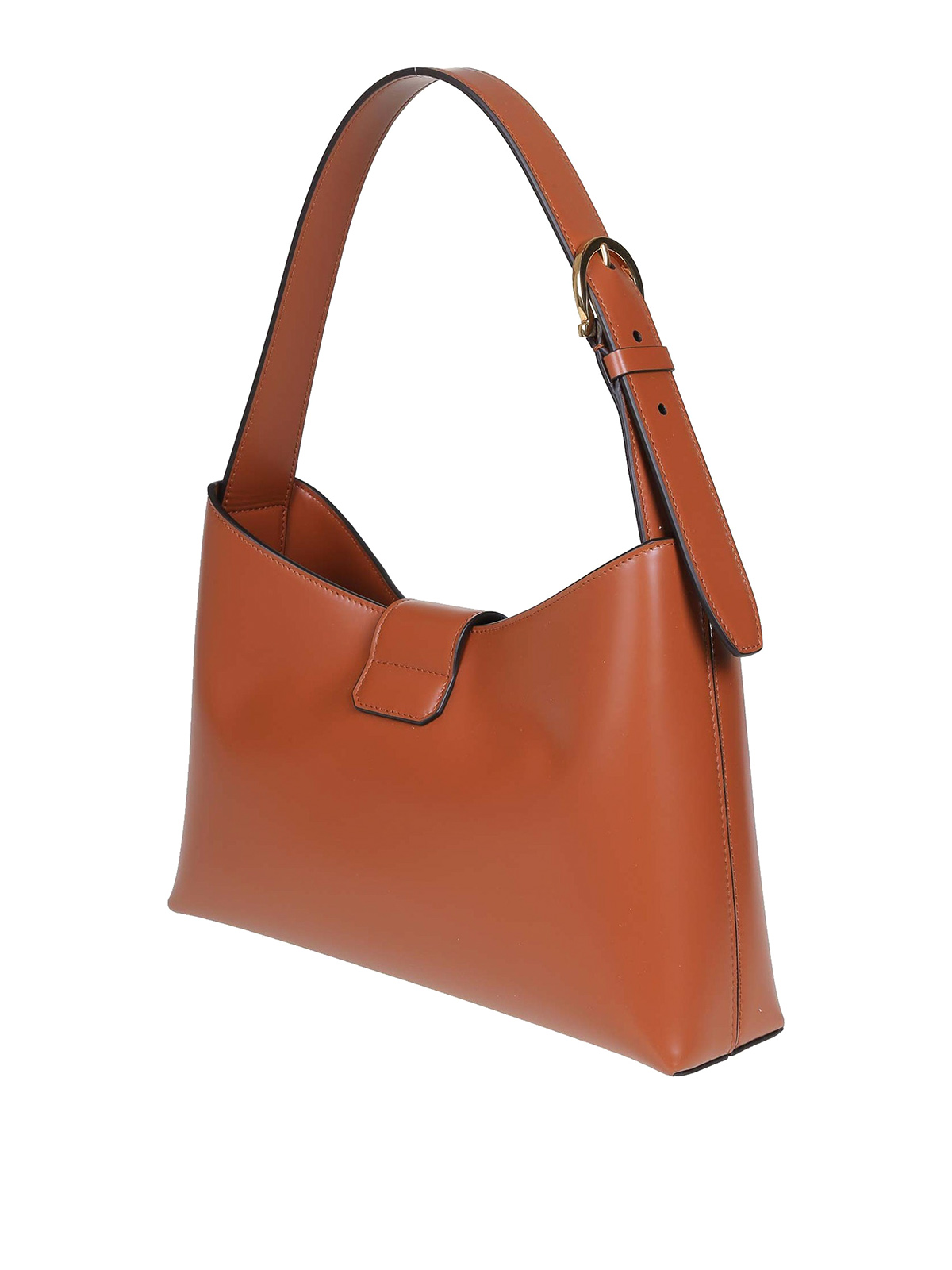 Ferragamo Trifolio S shoulder bag in tan leather - Brown|210926