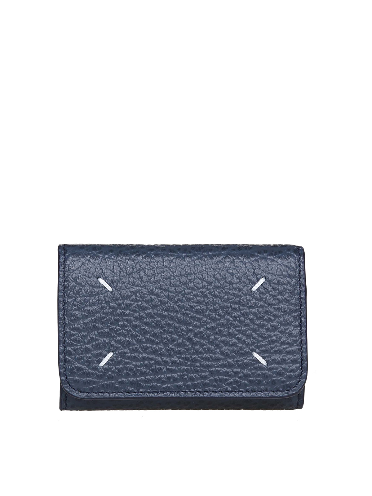 Maison Margiela Blue leather card holder|S36UI0422P4455T6069