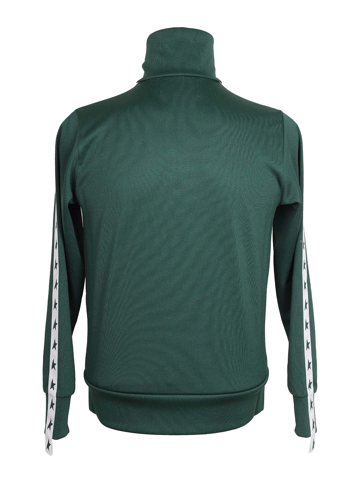 Shop Golden Goose Sweatshirt In Fabric With Green Print
