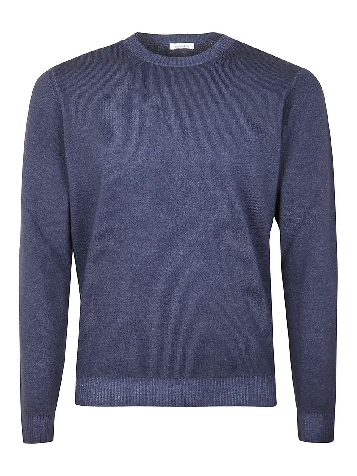 Malo Wool Crewneck Sweater In Blue