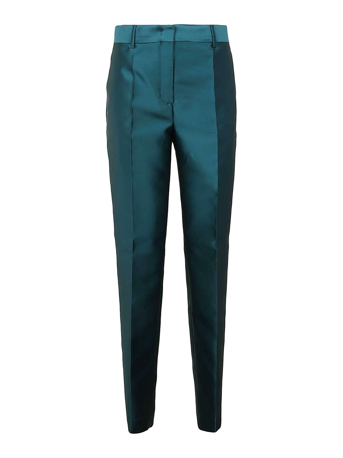 Alberta Ferretti Multifabric Trousers In Azul