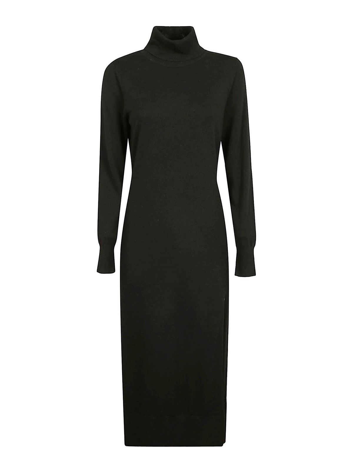 Michael Kors Wool Blend Dress In Black