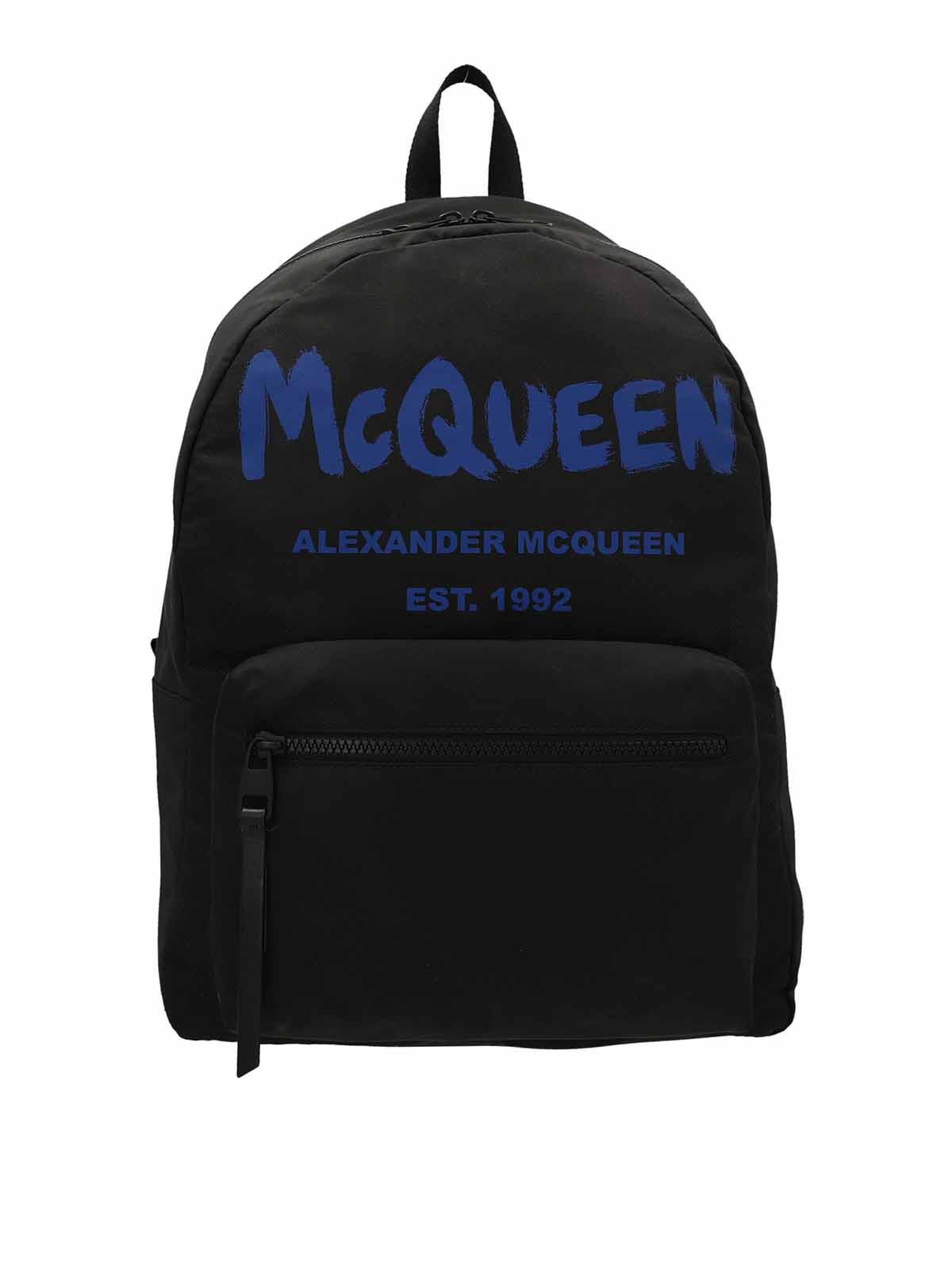 Shop Alexander Mcqueen Logo Backpack In Negro