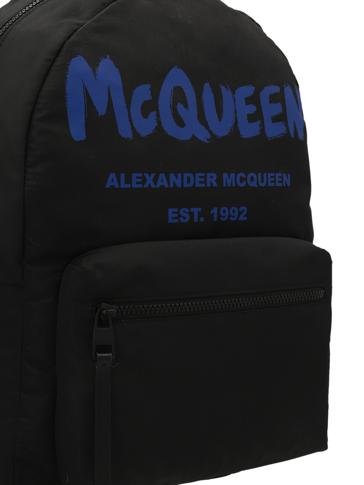 Shop Alexander Mcqueen Logo Backpack In Negro