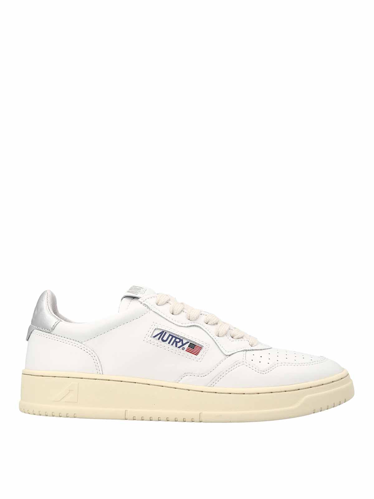 Shop Autry Lace-up Low-top Sneakers In White