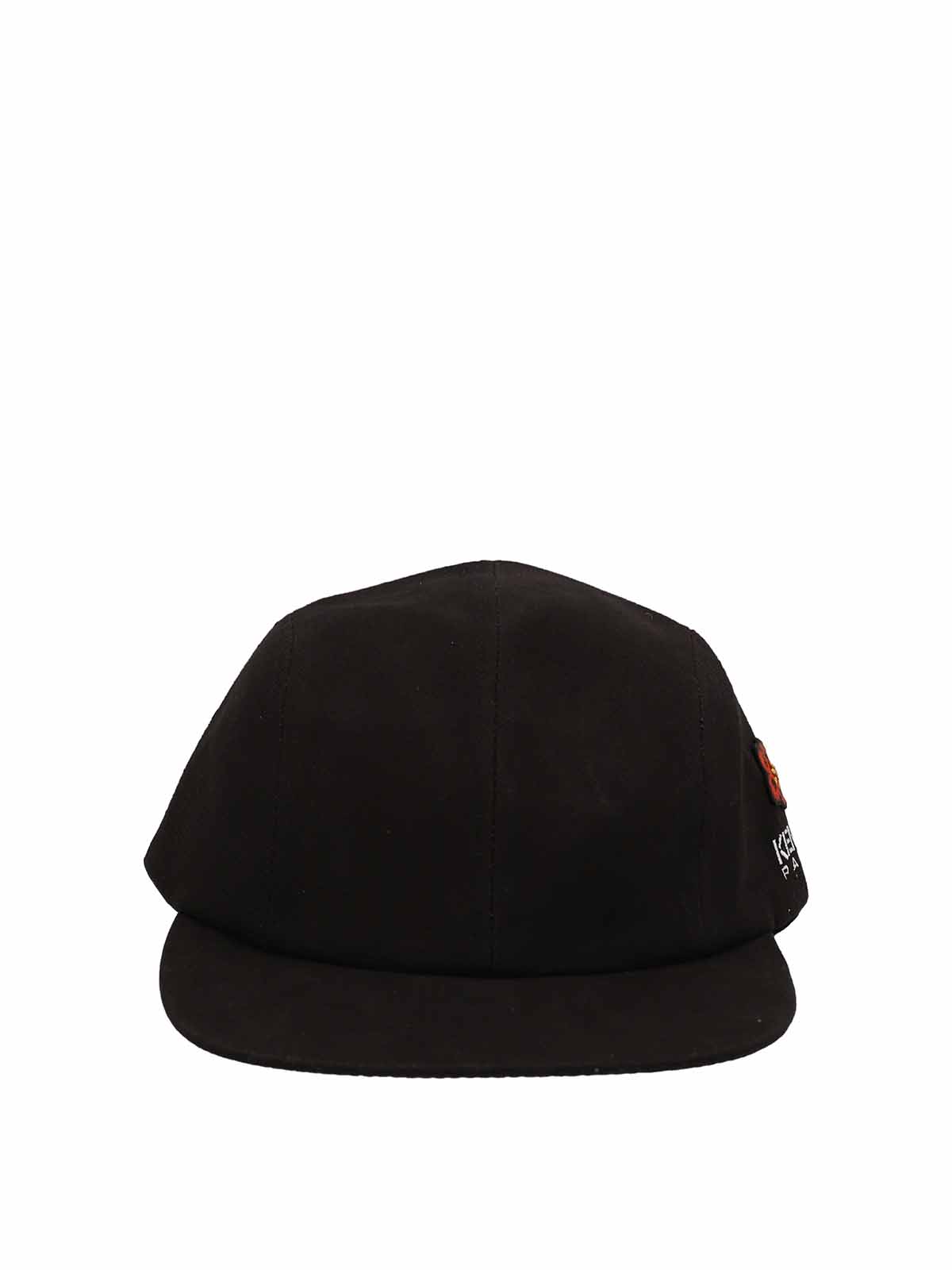 Kenzo Embroidered Cap In Black