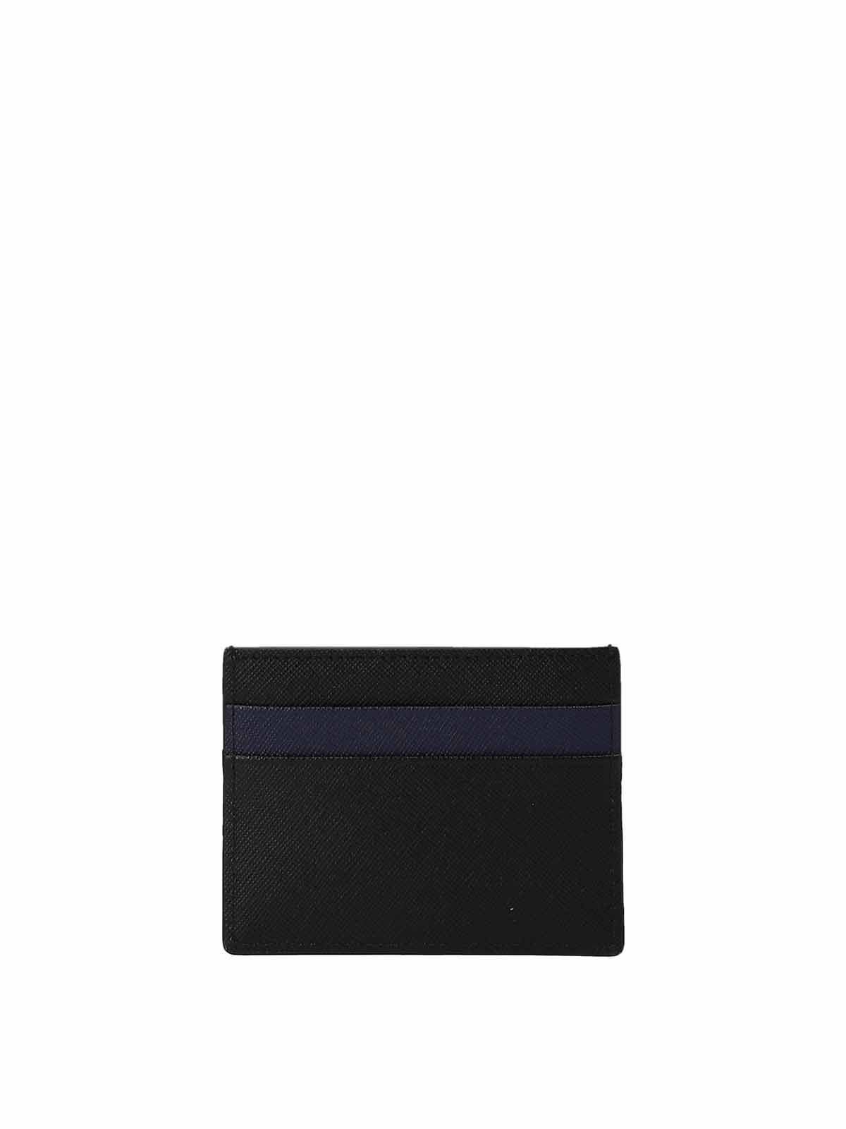 Shop Marni Logoed Card Holder In Black