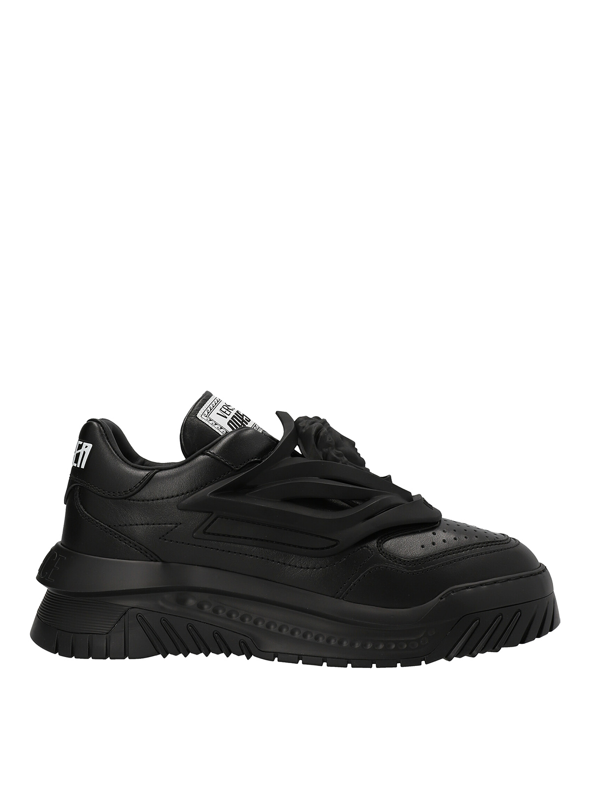 Shop Versace Odissea Sneakers In Black