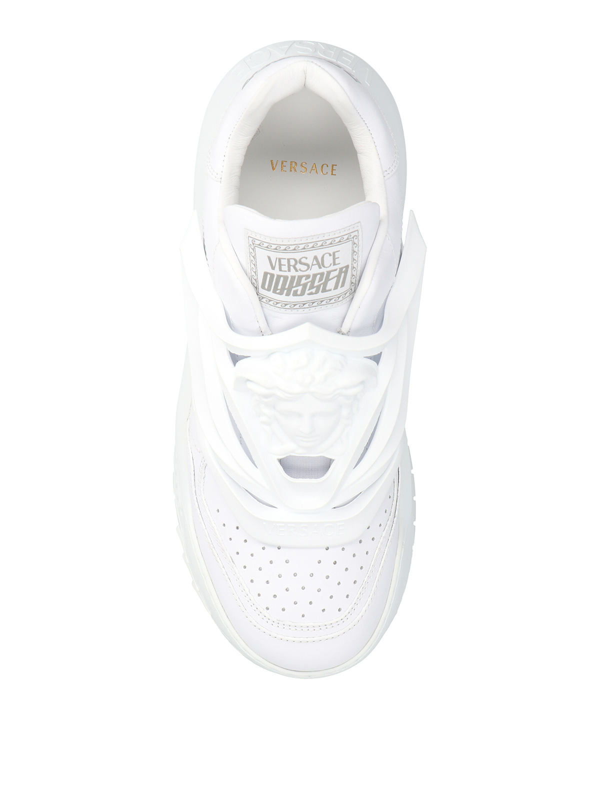 Shop Versace Odissea Sneakers In Blanco