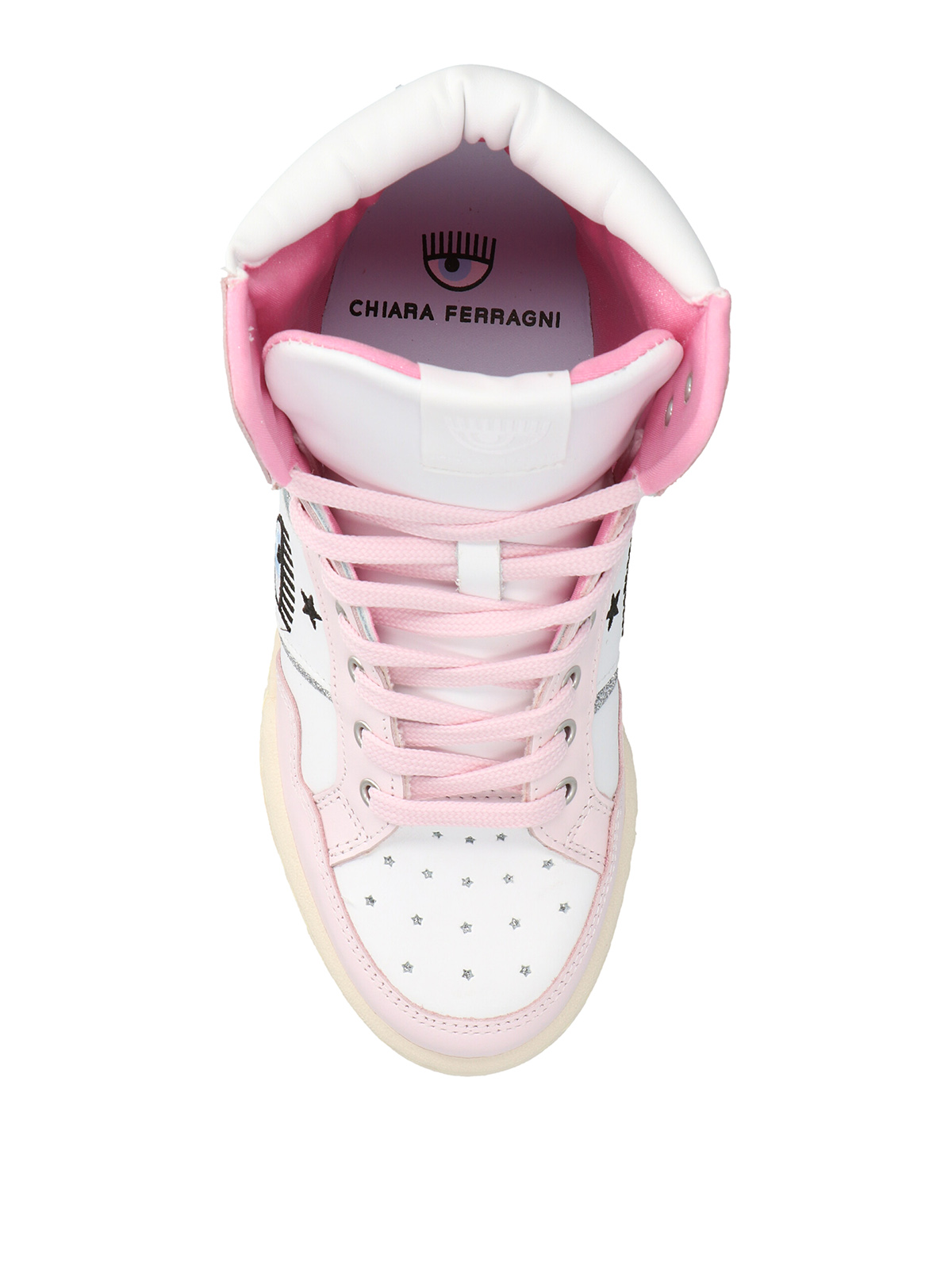 Shop Chiara Ferragni Cf1 High-top Sneakers In Light Pink